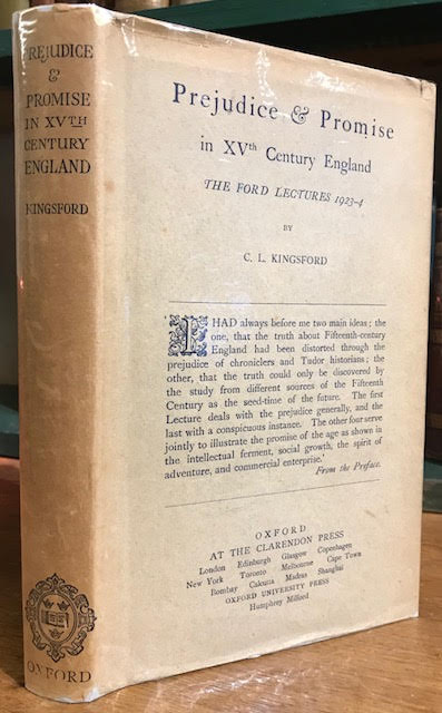 Prejudice and Promise in XVth Century England : The Ford Lectures 1923-24