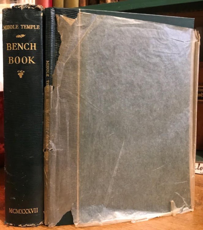 The Middle Temple Bench Book : Being a Register of Benchers of the Middle Temple From the Earliest Records to the Present Time with Historical Introduction. Supplement to the Second Edition From 1937 to 1958 by H. A. C. Sturgess. In two volumes