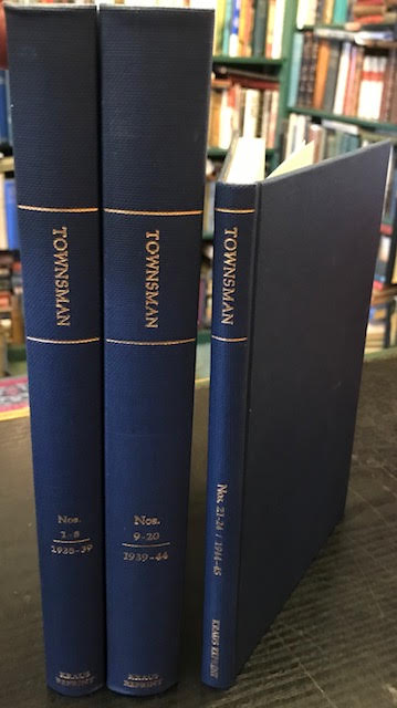 Townsman : Nos. 1-8, 1938-39. Nos. 9-20, 1939-44. Nos. 21-24, 1944-45. In three volumes