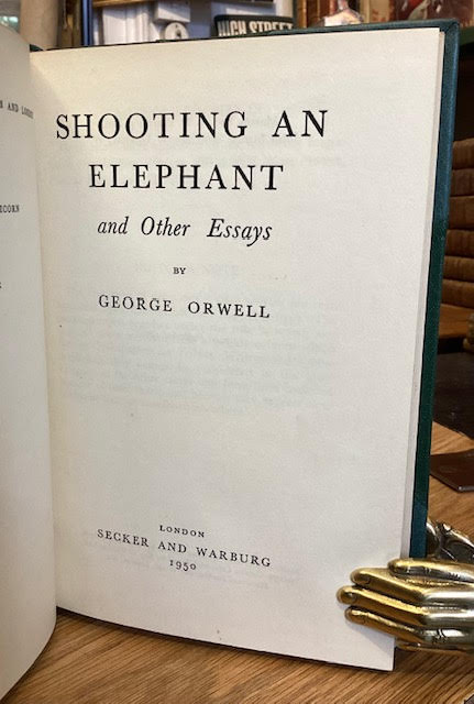 Shooting An Elephant And Other Essays