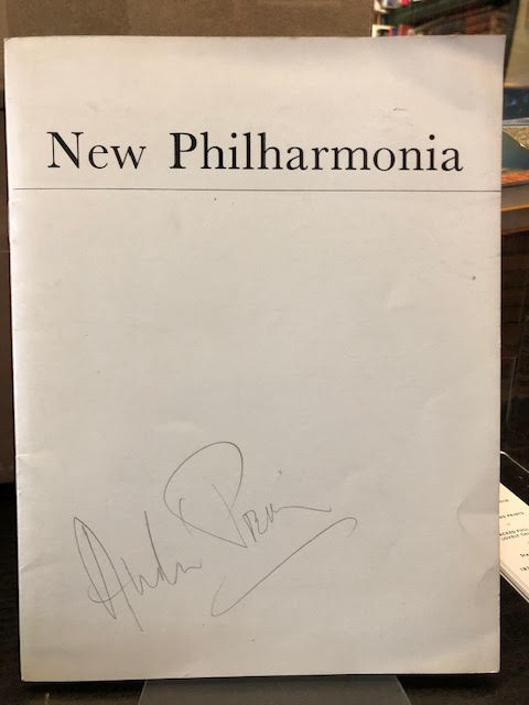 Programme : Franz-Paul Decker, Conductor. Thursday 9 October 1969. Royal Festival Hall, London. Signed by Andre Previn