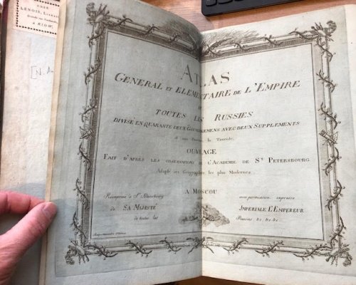 Atlas General et Elementaire de l'Empire de Toutes les Russies : Divise en Quarante Deux Gouvernemens avec Deux Supplements et une Province la Tauride, Ouvrage Fait d'apres les Observations de l'Academie de St. Petersbourg .