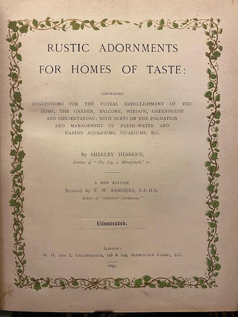 Rustic Adornments for Homes of Taste