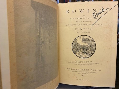 Rowing / Punting; The Badminton Library