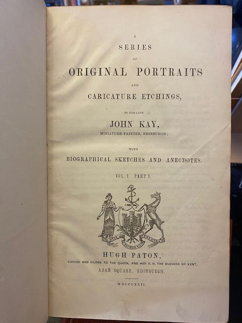 A Series of Original Portraits and Caricature Etchings. With Biographical Sketches and Anecdotes. Four volumes bound in two