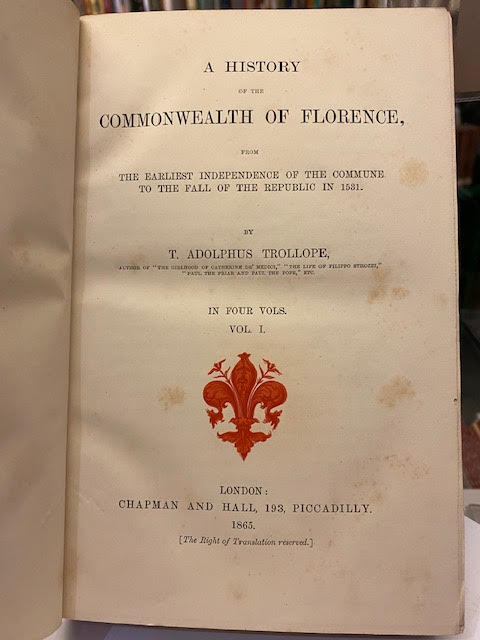 A History of the Commonwealth of Florence