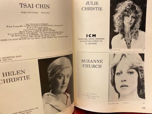 Spotlight Actresses Edition 1981-82 Edition Actresses A-K and L-Z in 2 Volumes