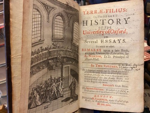 Terrae-filius, or the Secret history of the University of Oxford, Two Volumes bound in One