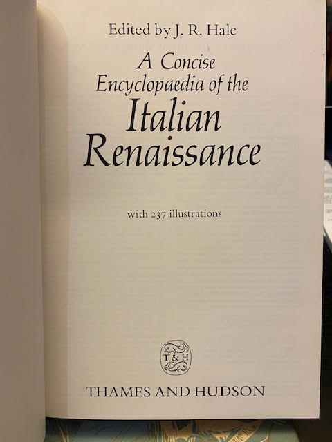 A Concise Encyclopedia of the Italian Renaissance