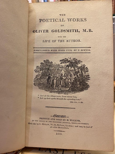 The Poetical Works of Goldsmith, M. B. with the Life of the Author