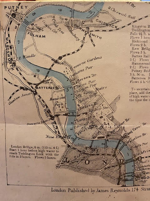 The Oarsman's and Angler's Map of the River Thames. From Its Source to London Bridge. One Inch to a Mile