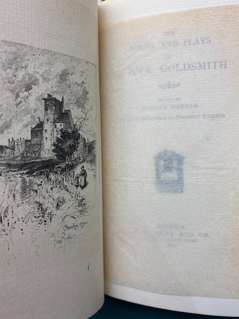 The Poem and Plays of Oliver Goldsmith