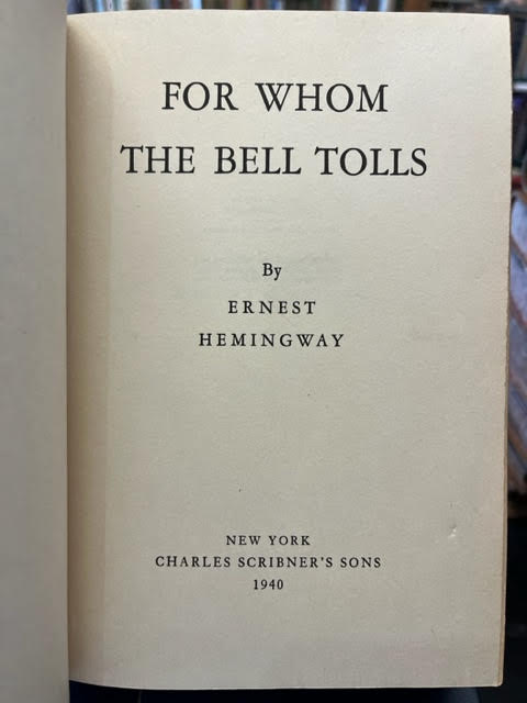 For Whom the Bell Tolls