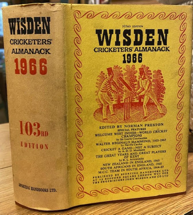 Wisden Cricketer's Almanack 1966 - 103rd Year