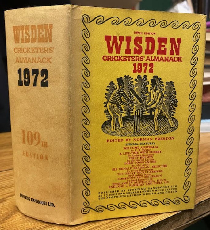 Wisden Cricketer's Almanack 1972 - 109th Year
