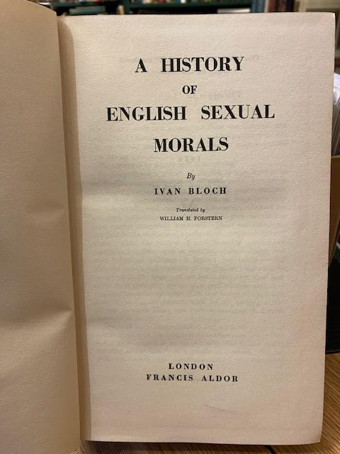 A History of English Sexual Morals
