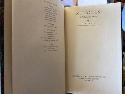 Miracles : A Preliminary Study