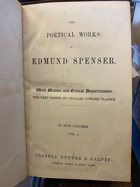 The Poetical Works of Edmund Spenser; With Memoir and Critical Dissertations