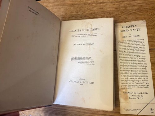 Ghastly Good Taste: Or, A Depressing Story of the Rise and Fall of English Architecture