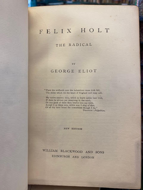 Felix Holt, The Radical