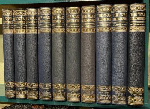 The War Illustrated; Complete Record of the Conflict by Land and Sea and in the Air ( 10 Volume Set)
