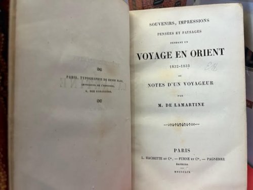 Souvenirs, Impressions, Penses et Paysages Pendant un Voyage En Orient 1832-1833 ou Notes d'un Voyageur. In Two Volumes.