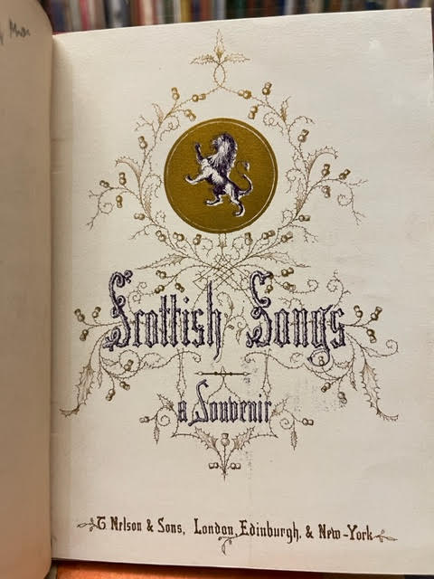Scottish Songs: a Souvenir