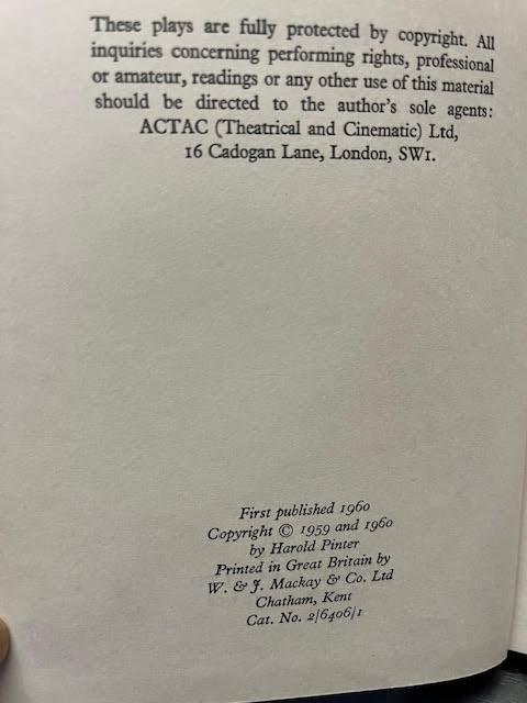 The Birthday Party: And Other Plays
