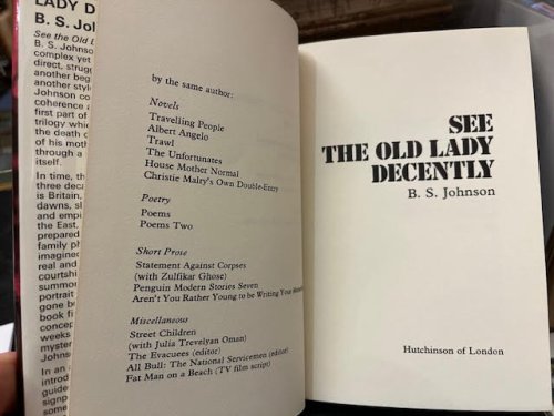 See The Old Lady Decently