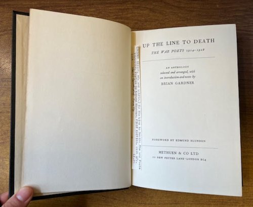 Up the Line to Death - The War Poets 1914 - 1918