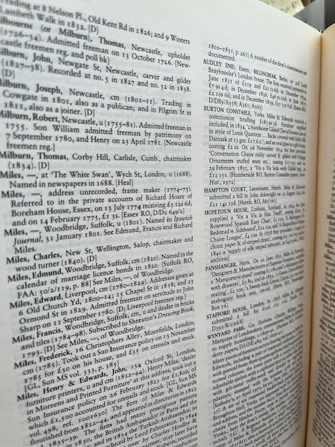 Dictionary of English Furniture Makers 1660-1840