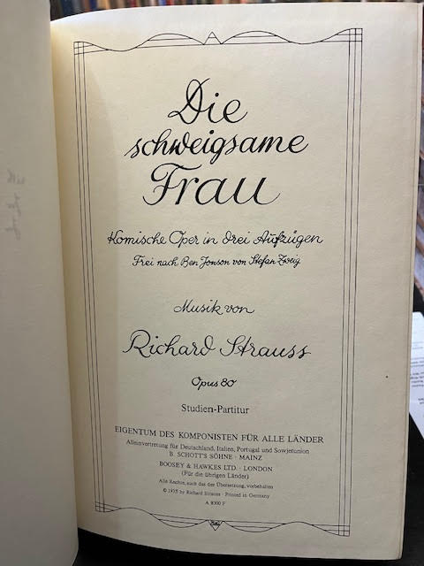 Die schweigsame Frau: Komische Oper in drei Aufzugen - Frei nach Ben Jonson von Stefan Zweig