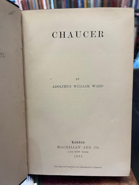 Chaucer ; Spenser (2 volumes in 1)