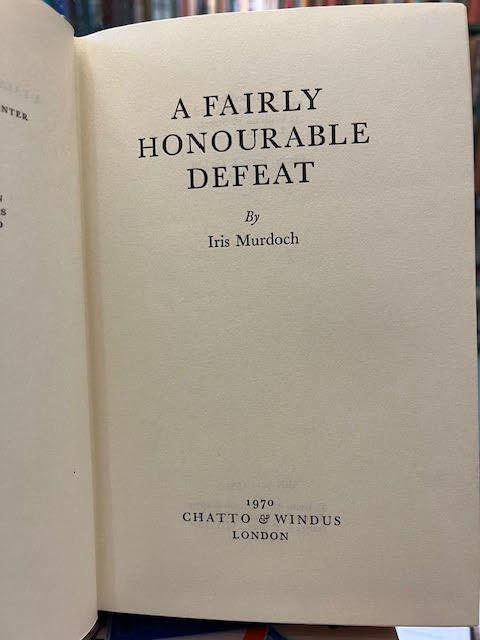 Image for A Fairly Honourable Defeat A Fairly Honourable Defeat