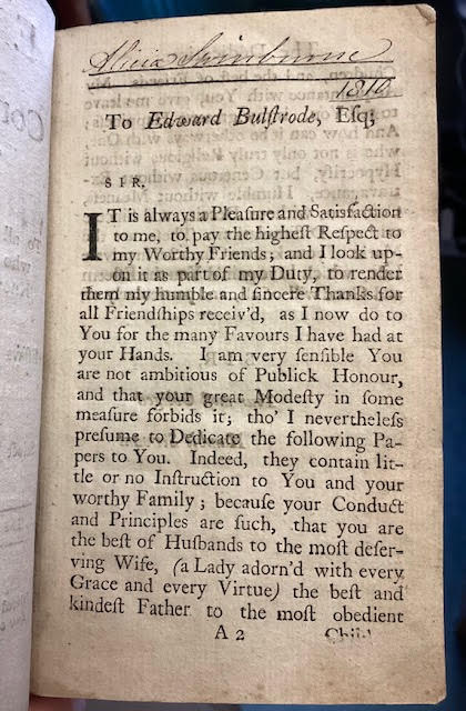 Essays relating to Conduct of Life; On various subjects. Inscrib'd to all Young Gentlemen and Ladies, who are desirous of having a true knowledge of the world. To which are added, Essays on Musick, Painting ad Poetry. And also Select Poems, Tales, Epigrams, Translations, etc.