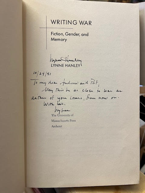 Writing War: Fiction, Gender and Memory