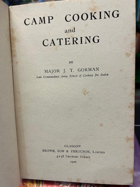 Camp Cooking and Catering