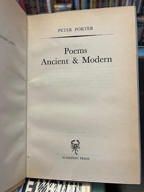 Poems Ancient & Modern