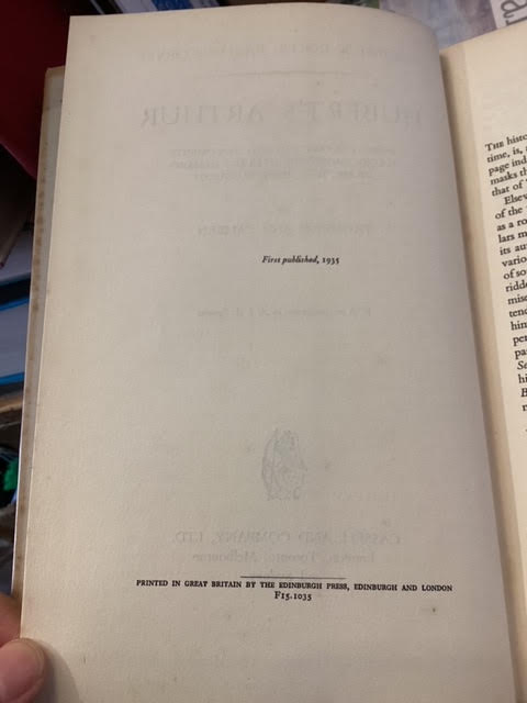 Hubert's Arthur: Being Certain Curious Documents Found Among the Literary Remains of Mr N. C., Here Produced by Prospero and Caliban