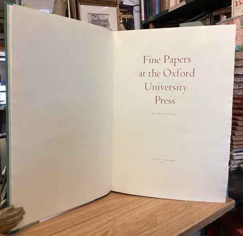 Fine Papers at the Oxford University Press