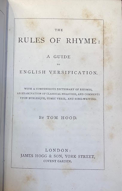 The Rules of Rhyme: A Guide to English Versification