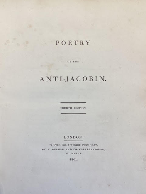 Poetry of the Anti-Jacobin