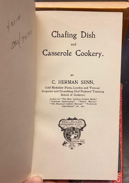 Chafing Dish and Casserole Cookery