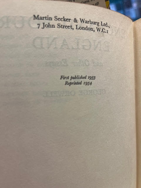 England Your England and Other Essays