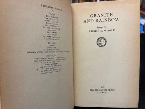 Granite and Rainbow: Essays by Virginia Woolf