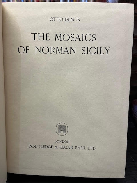 The Mosaics of Norman Sicily