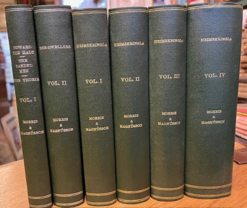 The Saga Library. In six volumes. Howard the Halt; The Ere-Dwellers; The Heimskringla.