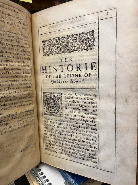 The historie of the reigne of King Henry the Seventh : Written by the Right Hon: Francis Lo: Virulam, Viscount S. Alban. Whereunto is now added a very usefull and necessary table