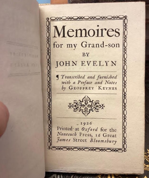 Memoires for my Grand-son