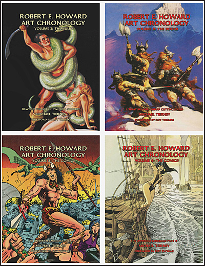 ROBERT E. HOWARD 100 YEAR ART CHRONOLOGY - 4 VOLUMES